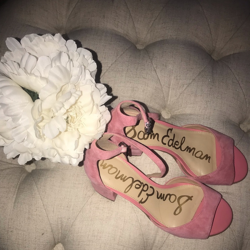 Sam Edelman Susie sandal, pink suede sz 6.5